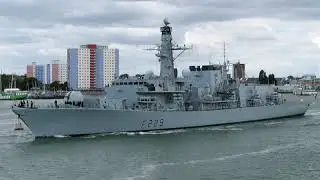 Royal Navy HMS Lancaster (F229) Duke Class Type 23 Frigate Portsmouth England