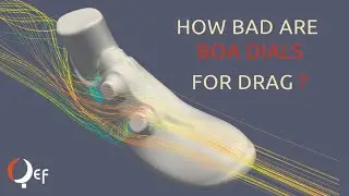 What are the aerodynamic consequences of BOA dials on cycling shoes?