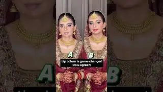 A / B #makeuptrends #makeuptutorial #lipshades