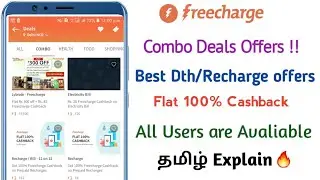 Freecharge New Offers Today || Freecharge Combo Deals Offer 100% Cashback || Full Tamil Explain🔥