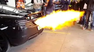 INSANE FLAMES SHOT!!! McLaren MP4 12C Ft. PPPerformance / Fi Exhaust /Purwheels