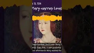August 13: Mary Tudor marries... #history #tudor #tudorhistory #tudordynasty #womeninhistory