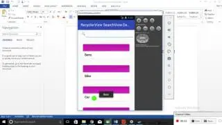 android recyclerview searchview