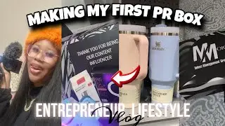 ENTREPRENEUR VLOG: MAKING MY FIRST PR BOXES | WORKING WITH INFLUENCERS | TALENT MANAGEMENT UPDATE