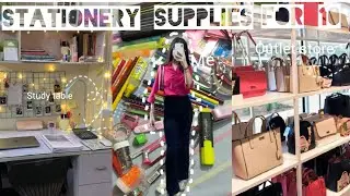 Stationery supplies for new session||necessities for making notes ❣️|| visited outlet store 🏬||