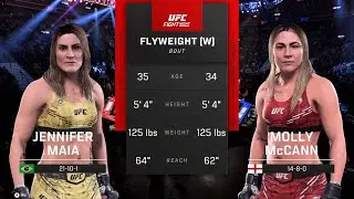 UFC 5 Woman Flyweight Jennifer Maia (Бразилия) - Molly McCann (Англия)