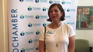 Loni gives a shout out to the Tigard Chamber Ambassadors