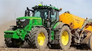 Slurry | Bouwland bemesten met John Deere 6230R en Veenhuis | K. Mulder | 2020