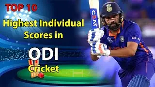 Highest Individual Scores in ODI Cricket || Most runs scored by a player in a ODI inning