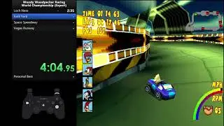 [Speedrun] Woody Woodpecker Racing - World Championship (Expert) - 8:47 (WR)