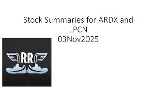 Обзоры акций ARDX и LPCN на 03 ноября 2025 г.