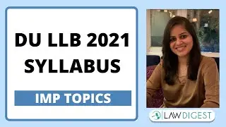 DU LLB Syllabus | Topics to study for DU LLB 2021