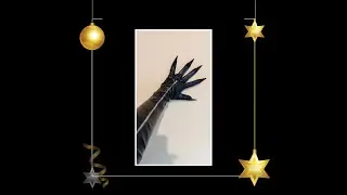 NEW NEW Black Zippered Leather Gloves Opera Length Black Claw Gloves Leather Burlesque Gloves