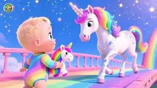 Baby Unicorn with Rainbow 🦄🌈 Fun Magical Song for Kids | Colorful Adventure Rhyme