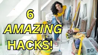 6 *AMAZING* Hacks for Cleaning Up DRYWALL DUST After The Reno!