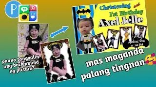#invitation  #PixelLab #PhotoGrid   BATMAN THEME ( CHRISTENING and BIRTHDAY Layout ) | Sissy J.