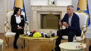 LIVE Presidenti Hashim Tha&ccedil;i dekoron Vasfije Krasniqin - Arkiv 10.18.2018