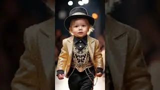 ✨👶 Baby's Got the Moves! 🕺💎 #BabyFashionShow #TooCuteToHandle #BabyStyleGoals
