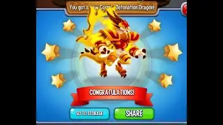 Dragon City:  🤩 🥳 CATACLYSM ISLAND 🤩 🥳 - Cosmic Detonation Dragon Unlocked