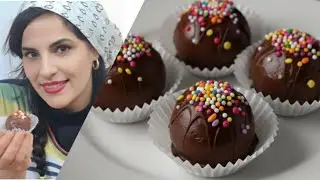 Chocolate Truffles.Make the most luxurious chocolate truffles with just 4 ingredients#shorts#recipe