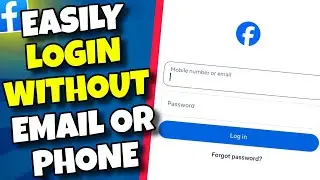 (NEW TRICK) How to Login to Facebook Account WITHOUT Email / Phone Number