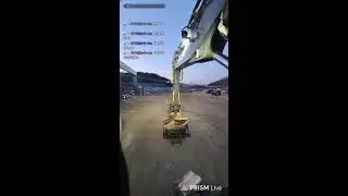 [Live] Excavator Work | Volvo EW150E + Engcon Tiltrotator + Topcon 3D MAX | 실시간 굴착기 작업 #shorts