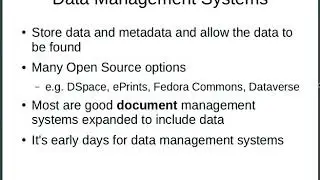 SoundSoftware 2012: Sustainable Management of DM Research Data