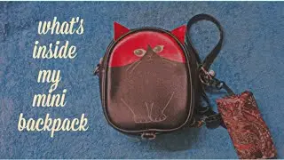 what's inside my mini backpack🎒| aisholic