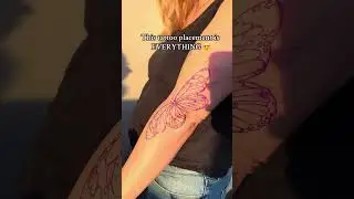 Woman gets a butterfly tattoo that moves with her arm!