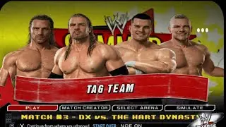 DX vs Hart Dynasty 💥 Classic Tag Team War | WWE SmackDown vs Raw 2011 Gameplay