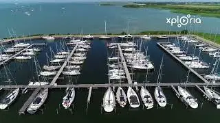 Jachthaven Hindeloopen, Netherlands 2019.07 aerial video