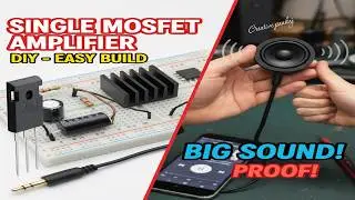 इतना Powerful Sound सिर्फ 1 MOSFET से?! | Loudest Mini Amplifier Build  #amplifier