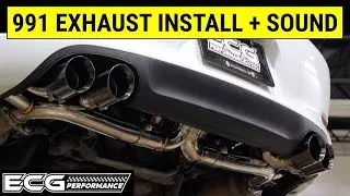 How To Install Valved Exhaust on a Porsche 991 - ECG Performance DIY Tutorial, Review & Sound Clips