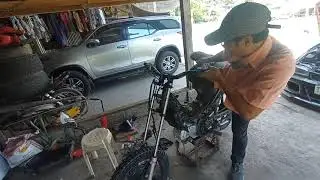 project honda dash part 1 to trail bike converting Xrm T-posh#viral #atimonanquezon #trailbike