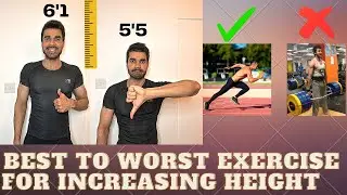 Best To Worst Height Increasing Exercises | How lifting weight affects Height #increaseheight