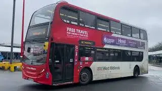 National Express West Midlands Enviro 400 4969 Bus Route 74 Birmingham 