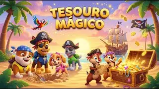 O Mapa que desapareceu com patrulha filhotes e tico e teco