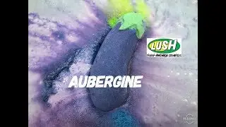 Lush Aubergine Valentine's 2019 bath bomb Tub Demo
