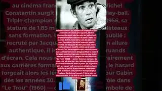 Michel Constantin : De volleyeur champion &agrave; ic&ocirc;ne du cin&eacute;ma &mdash; Parcours improbable.