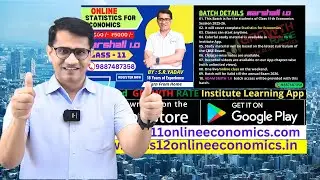 Online coaching for statistics for economics | Class 11 | Marshall 1.0 | One live class