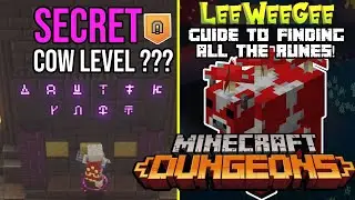 Minecraft Dungeons - How to UNLOCK the Secret COW Level (All Rune Locations)