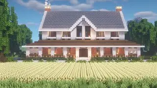 Minecraft | How to Build a Farm House | Relaxing Tutorial
