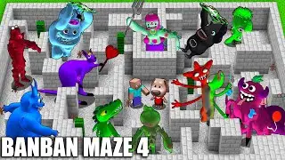 SURVIVAL IN MAZE WITH GARTEN OF BANBAN 4 in Minecraft - Gameplay - Animation
