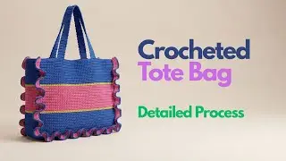 DIY Crochet Ruffle Tote Bag
