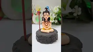 Bholenath 🔱🚩| Shiv ji idol making with clay 🙏✨️ Har Har Mahadev #shorts #short #mahadev #sawan #shiv