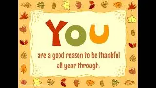 YOU are my reason to be thankful - Free Thanksgiving eCard