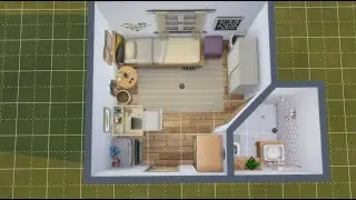 College Dorm Room-SPEED BUILD SIMS 4