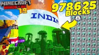 World&rsquo;s Biggest INDIAN FLAG In Minecraft Using ONLY BEACONS !