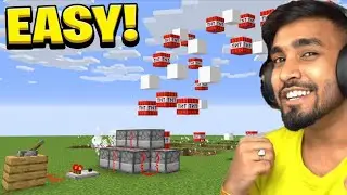 MAKE A EASY TNT CANNON IN MINECRAFT