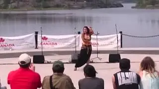 2015 Canada Day Drum Solo Belly Dance in Yellowknife